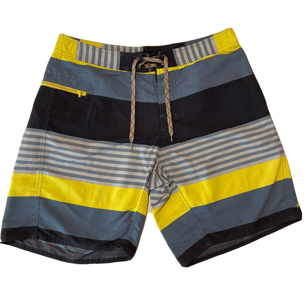 Patagonia Board Shorts‎ Mens 36 Multicolor Stripe Pocket